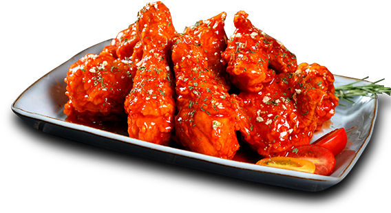 5 Full BBQ Hot wings